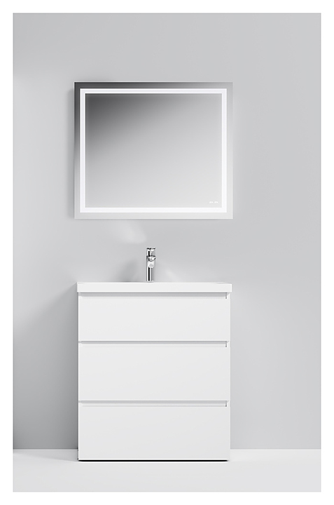 Гарнитур AM.PM Gem S 20966 75 см, 3 предмета, белый глянец