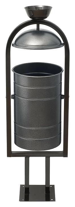 Урна для мусора ТАРА.РУ УСП 20 серый антик