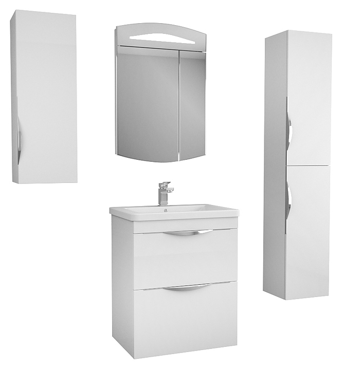 Гарнитур подвесной OWL Sjel stor 65, 6 предметов, белый лак