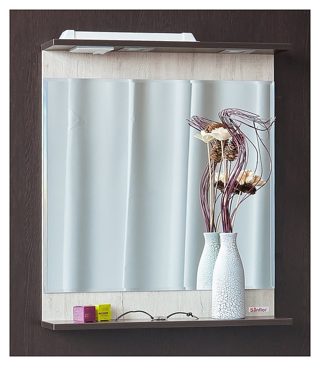 Зеркало Sanflor Толедо 75 см венге, орегон