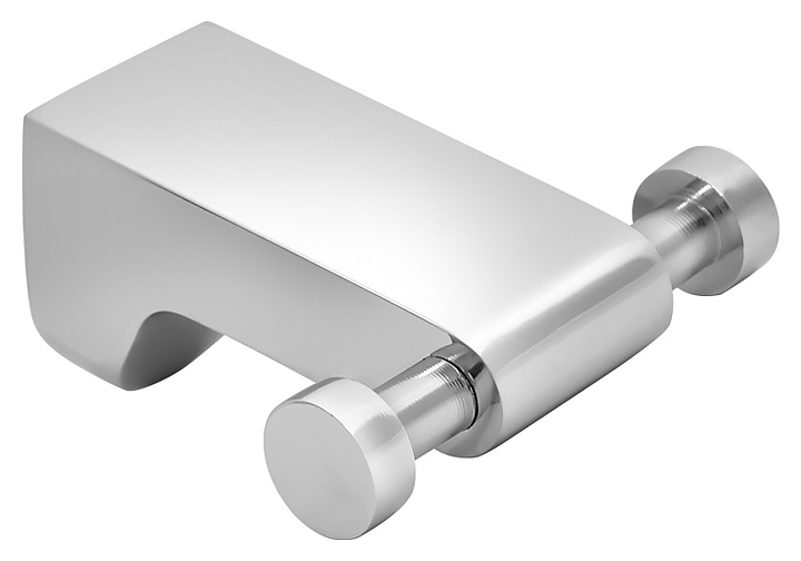 Крючок Puff Solinne B-82701-2 Mirror двойной (силумин) хром