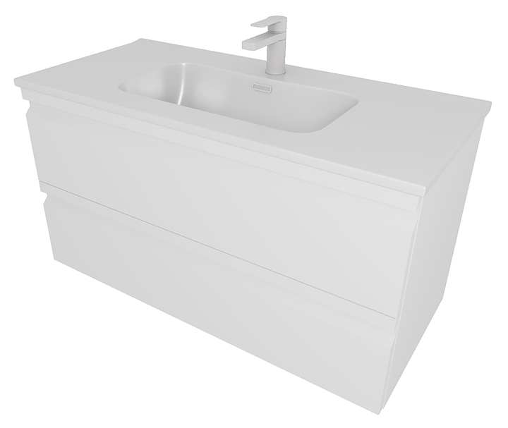 Тумба под раковину Aquatek Вега AQ77100-MW 100 см, белая
