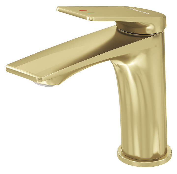 Смеситель для раковины Grossman Galaxy 510.K35.01.320 золото сатиновое