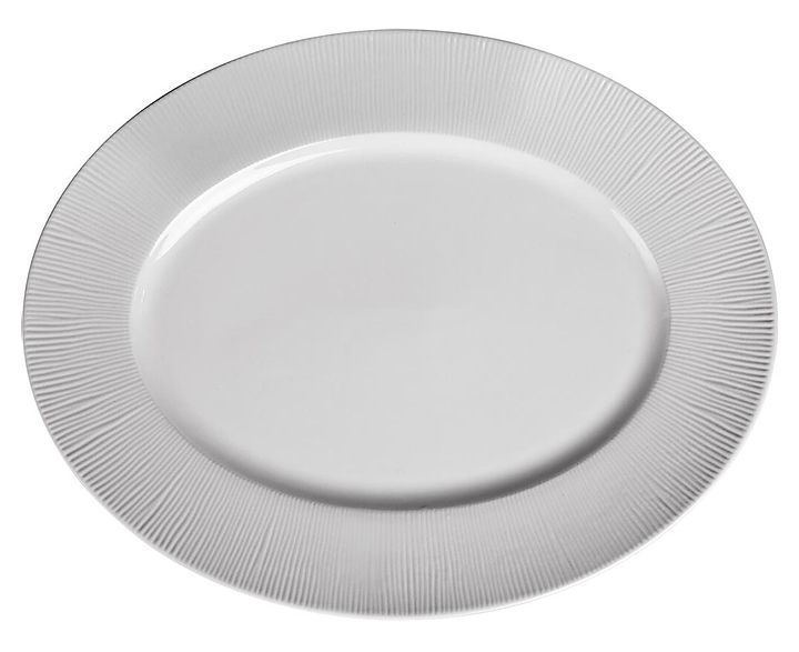 Блюдо овальное Noble Neo Silk 306031А 25,6х19 см h 2 см белый