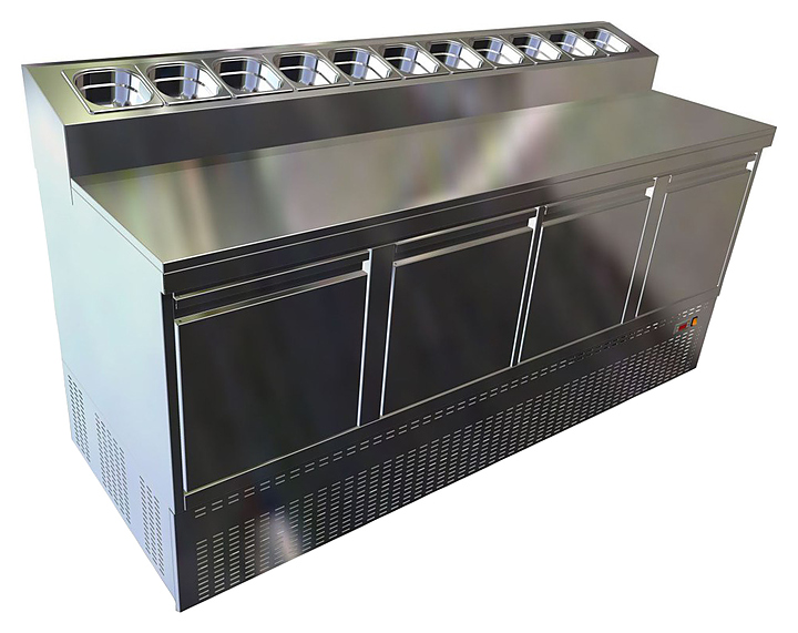 Стол холодильный Gastrolux СОП4-196/4Д/Sр