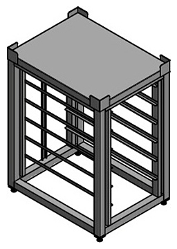Подставка под пароконвектомат Giorik Kore Gastrolux ППО1-056.55/6GN/С/У-85 1х6 уровней под GN1/1 500х655х880 мм (нерж. сталь)