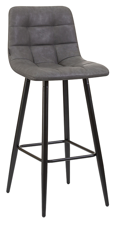 Стул барный DOBRIN 8078-LML NICOLE (серый антрацит, черный)
