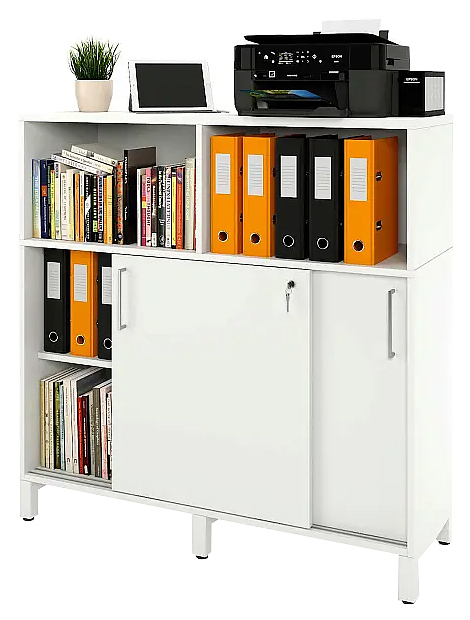 Локер ZAMM 2 полки с надстройкой МК 414 120х41,4х120,7 см белый