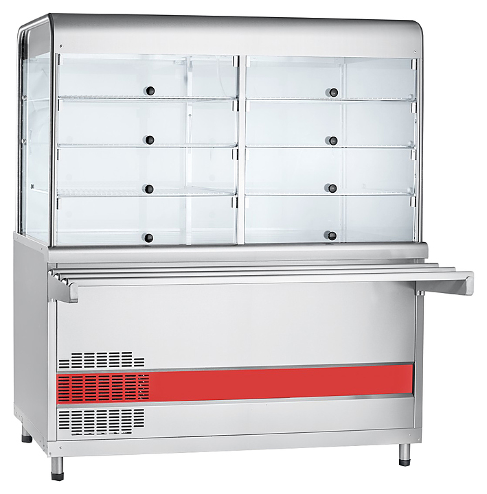 Прилавок-витрина Abat Аста ПВВ(Н)-70КМ-С-01-НШ кашир.