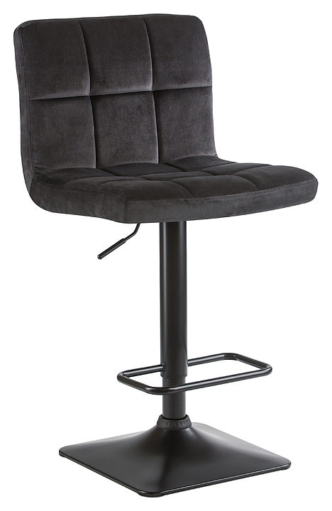 Стул барный DOBRIN 5018-LM DOMINIC (черный велюр, черный)
