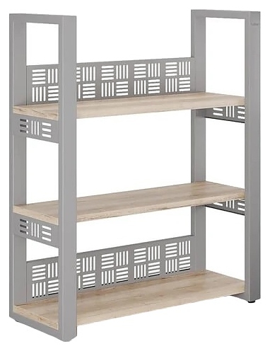 Стеллаж открытый КОБОР SО3-140/36 aluminum/natural