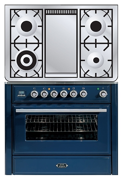 Газовая плита с духовым шкафом ILVE MT-90FD-VG