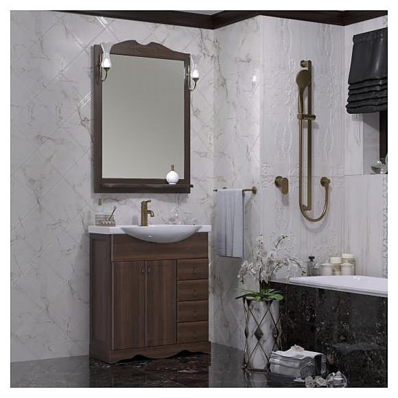 Гарнитур напольный OPADIRIS Клио 75, 4 предмета, орех антикварный