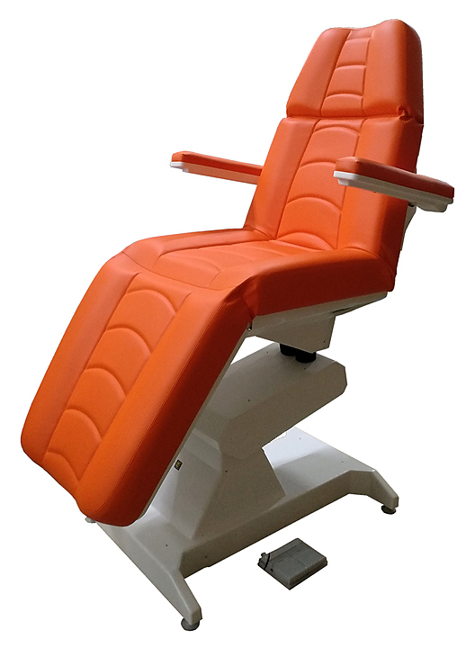 Кресло косметологическое Пластэк-Техник Ондеви-1 с РУ и откидными подлокотниками