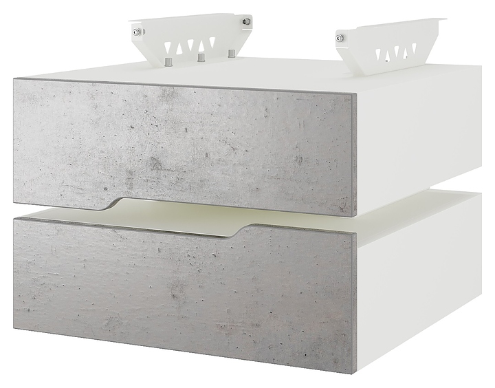 Тумба подвесная КОБОР T-2 white/chicago