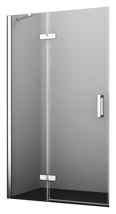 Дверь душевая Wasserkraft Aller 10H05LWHITE 120х200 см, левая, в нишу, распашная, серебристый профиль