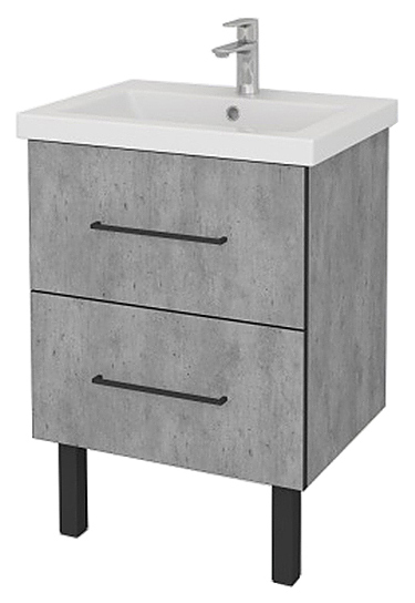 Тумба КАКСА-А Verona 004623 60 см, серый с черным