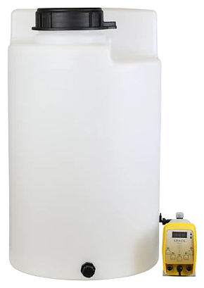 Комплекс дозирования SpaceAqua Dose 500-IMP, емкость 100 л, от счетчика EW/RI