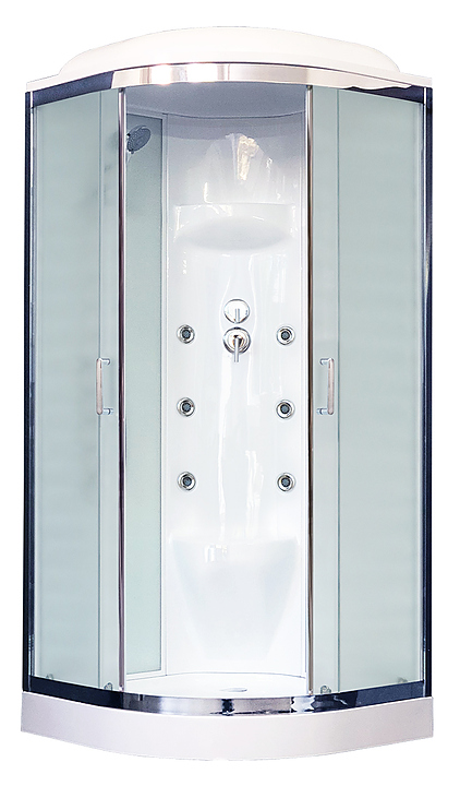 Душевая кабина с гидромассажем Royal Bath RB90HK7-WC-CH 90х90 см