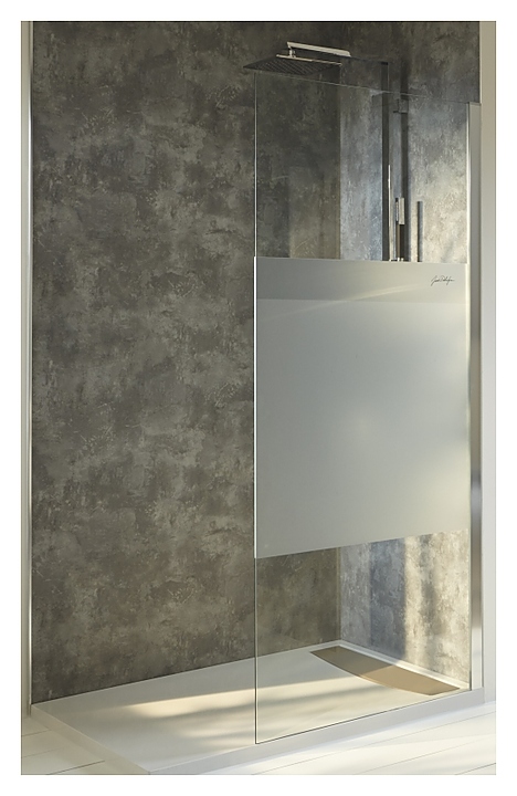 Перегородка душевая Jacob Delafon E22WD90-GA CONTRA 90х200 см с матовым стеклом, фиксированная