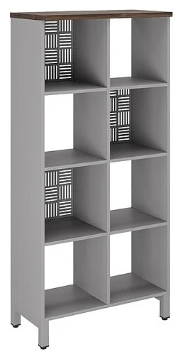 Стеллажная система КОБОР SQ-4X2 aluminum/charlston