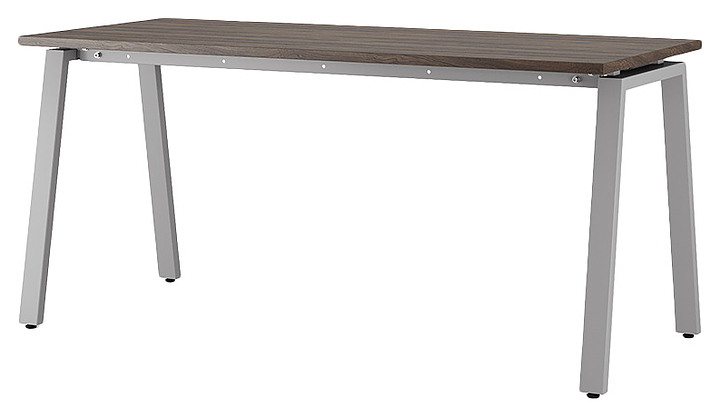 Стол офисный КОБОР A-120/60 aluminum/charlston