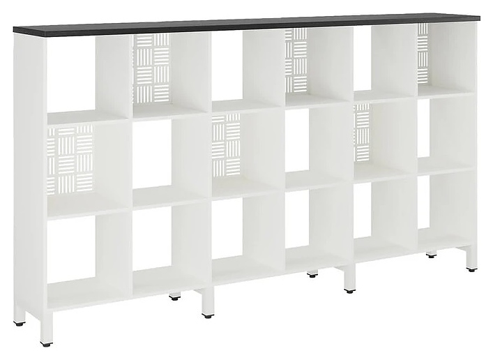 Стеллажная система КОБОР SQ-3Х6 white/wood