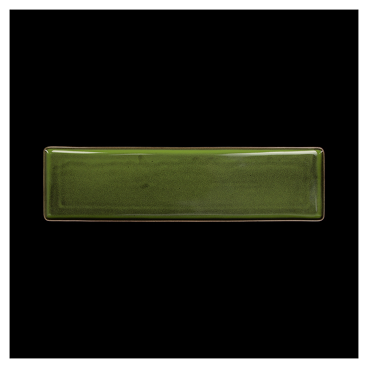 Блюдо сервировочное Corone Cocorita XSY2285 38х10х1,6 см (фарфор) прямоугольное зеленое