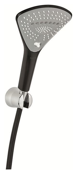 Душевая лейка со шлангом KLUDI Fizz 6775087-00 чёрная