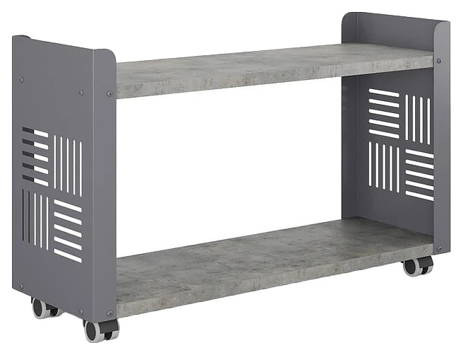 Стеллаж мобильный КОБОР SМ2-90/30 graphite/chicago