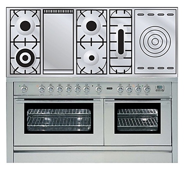 Духовка с варочной панелью ILVE PW-150FS-MP