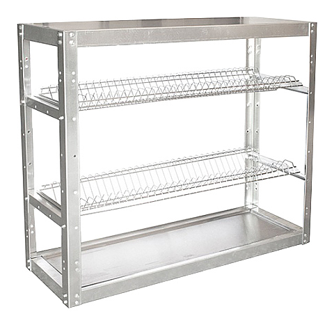 Стеллаж для тарелок ПищТех Эконом СКТК-2КЭ-М