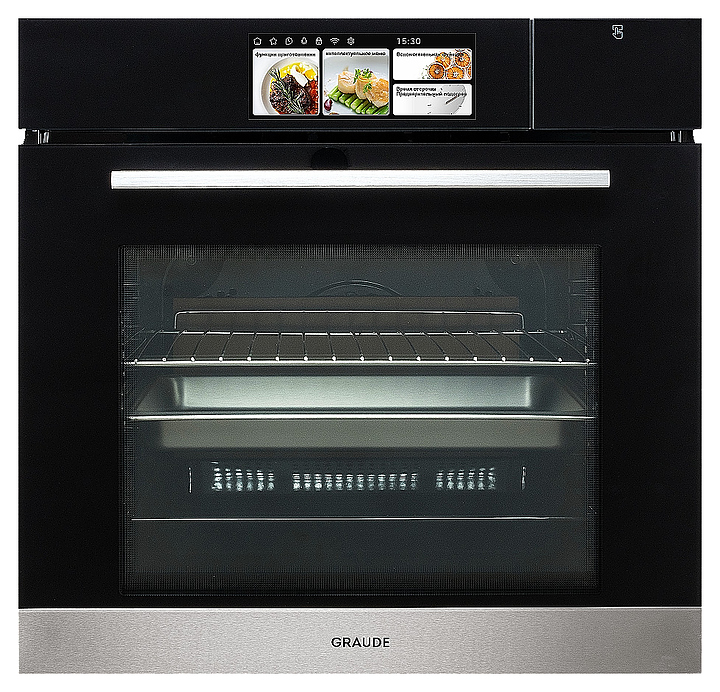 Духовой шкаф комбинированный с паром Graude BMDP 60.2 E черный / нерж. сталь