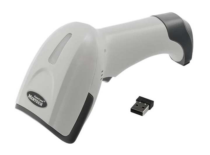 Беспроводной двумерный сканер штрих-кода Mertech CL-2320 BLE SPP Dongle P2D USB white, белый