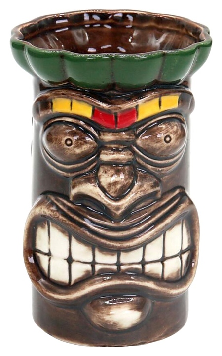 Стакан для коктейлей P.L. Barbossa Tiki TIKI0049 650 мл d=10,5 см h=15,5 см (керамика) коричневый