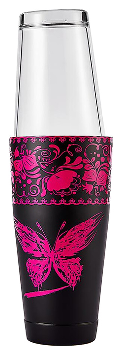 Шейкер бостон P.L. Barbossa CTSK0036 Butterfly 700 мл (нерж. сталь с покрытием / стекло)