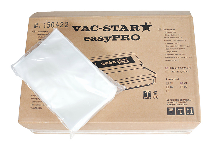 Пакеты вакуумные тисненые VAC-STAR ST160250 (160х250 мм)