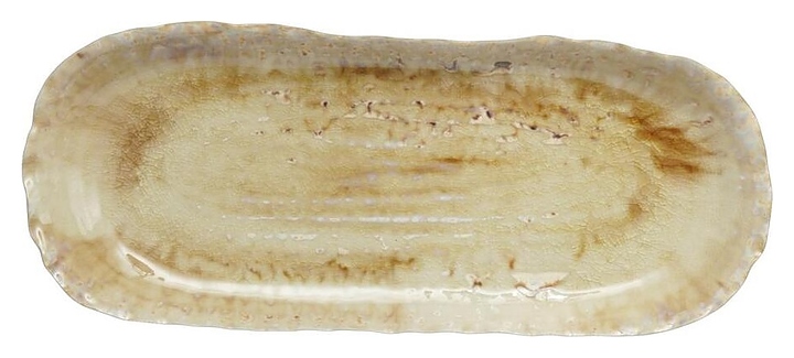 Блюдо сервировочное P.L. Proff Cuisine Pearl Sea Stone Frutti di Mare QB23171011 630 мл 35х14 см h=3,5 см (керамика) прямоугольное