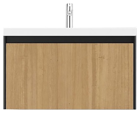 Тумба Velvex KLAUFS 80.1Y tpKLA.80.1Y-617.217 черная+дерево