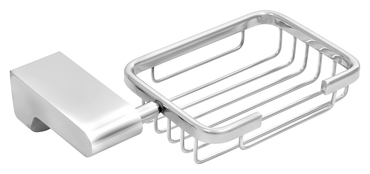 Мыльница Puff Solinne B-82707 Mirror решетчатая (силумин) хром