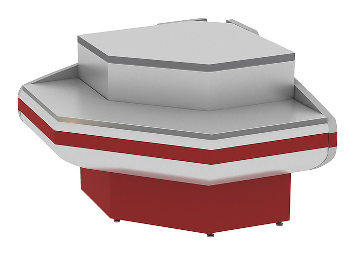 Прилавок кассовый EQTA Gamma-2 КНП OC 90 RAL 3004
