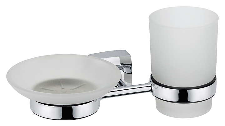 Мыльница с подстаканником подвесные Fixsen Kvadro FX-61306+08