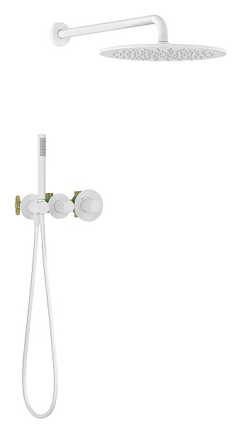 Комплект душевой TIMO Saona SX-2359/16SM белый матовый