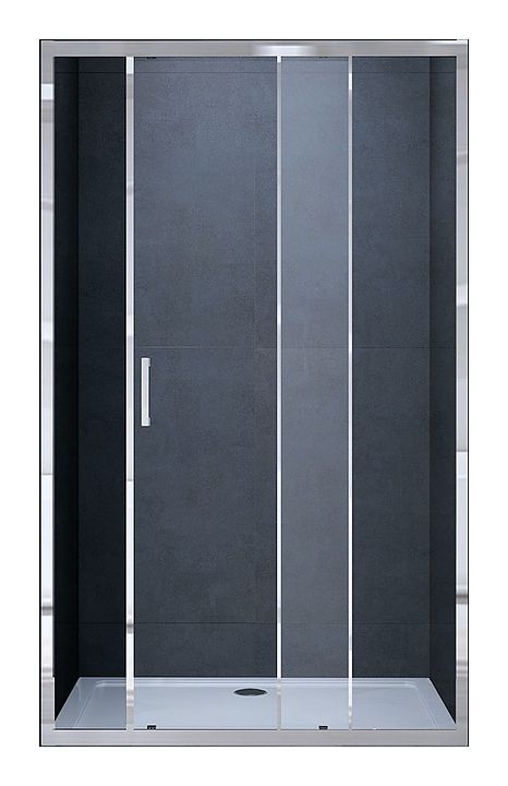 Дверь душевая Vincea Alpha VDS-3AL100CL 100х190 см с прозрачным стеклом, раздвижная, хром