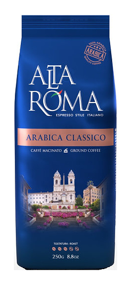 Кофе свежеобжаренный Alta Roma ARABICA CLASSICO (арабика, молотый, 0,25 кг)