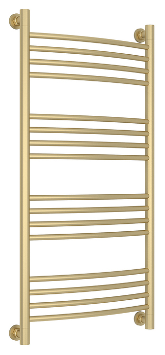 Полотенцесушитель водяной Сунержа Богема+ 100x50 см с выгнутой перемычкой, матовая шампань