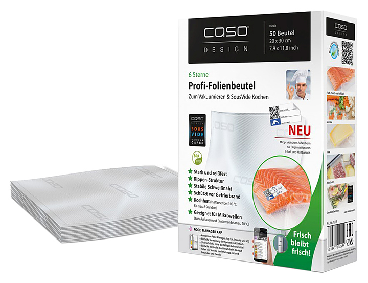 Пакеты вакуумные CASO VC 20*30