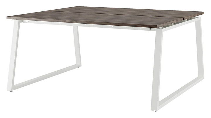 Стол офисный КОБОР TR/2-180/160 white/charlston