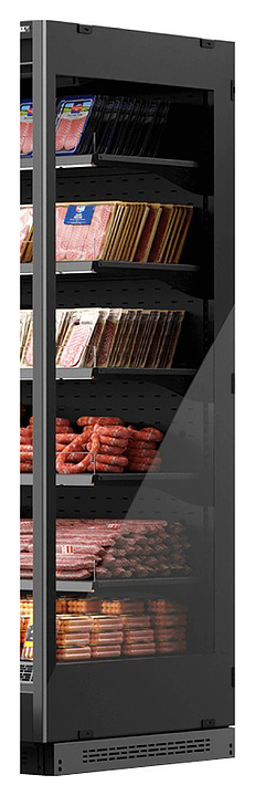 Боковина для горки холодильной Dazzl Vega 080 H210 металлическая с зеркалом правая