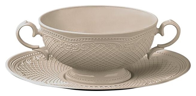 Бульонная пара Noble Aristocrat Peach Tea 313602+313010-PEACH 280 мл (фарфор)